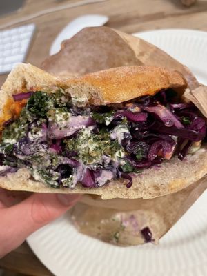 Pita 😋  at Falafel Factory in Copenhagen