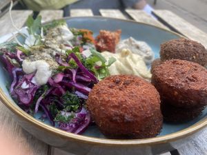Falafel bowl   at Falafel Factory in Copenhagen