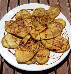 Eggplant with cane honey at Carmen Carmen in Ciudad Real