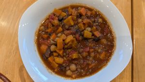 Moroccan stew at Glow Juicery in Duncan