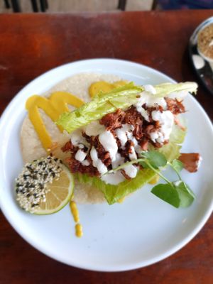 Jackfruit Tacos at Greenhouse Canteen & Bar in Tallebudgera-vallley