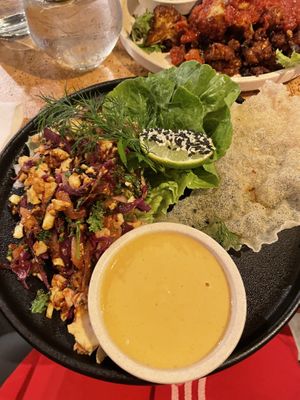 Tofu larb  at Greenhouse Canteen & Bar in Tallebudgera-vallley