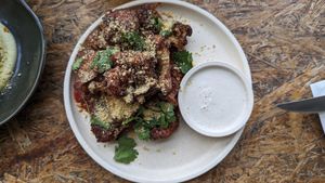 Cauliflower wings #Veganuary at Greenhouse Canteen & Bar in Tallebudgera-vallley