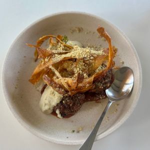 Vegan meatballs - probably my favourite  at Greenhouse Canteen & Bar in Tallebudgera-vallley