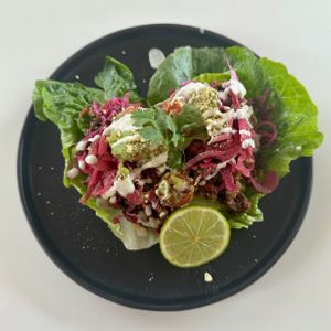 Raw taco duo  at Greenhouse Canteen & Bar in Tallebudgera-vallley