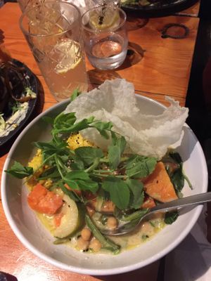 Thai curry at Greenhouse Canteen & Bar in Tallebudgera-vallley