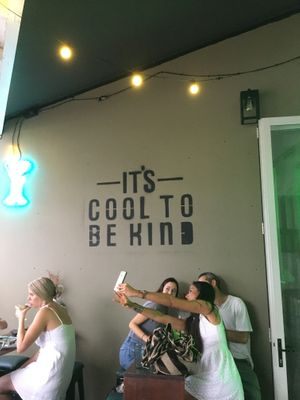 Front of the bar at Greenhouse Canteen & Bar in Tallebudgera-vallley