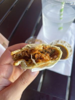 Soyrizo empanada at World Empanadas in Burbank