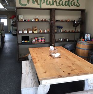 inside seating. at World Empanadas in Burbank