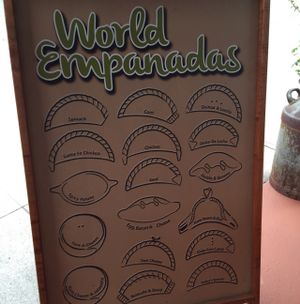 Some of the variety offered aside from daily specials. at World Empanadas in Burbank