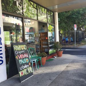 store front at Rawthentic Organic Unbakery & Farmacy in Gold Coast