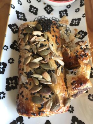 Seitan Sausage roll at Rawthentic Organic Unbakery & Farmacy in Gold Coast