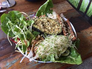Lunch bowl at Rawthentic Organic Unbakery & Farmacy in Gold Coast