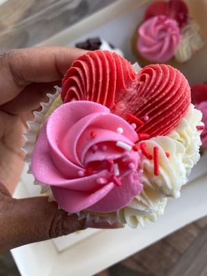 Vegan Valentine’s Day cupcakes  at Veganyumm Bakehouse in Brisbane