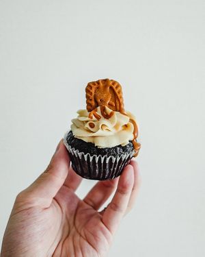 Biscoff cupcake  at Veganyumm Bakehouse in Brisbane