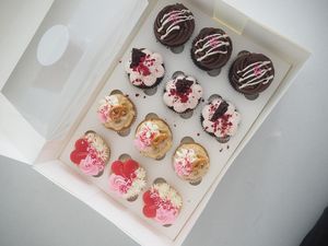 Awesome box of cupcakes. at Veganyumm Bakehouse in Brisbane