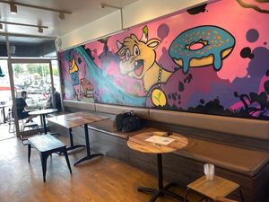 I just love this place. I wish I could just live here. I come every weekend from Murwillumbah. at Veganyumm Bakehouse in Brisbane