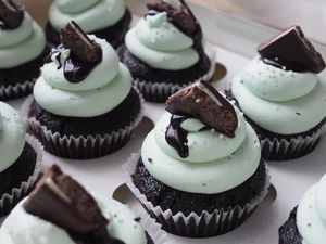 Delicious Choc Mint Cupcakes at Veganyumm Bakehouse in Brisbane