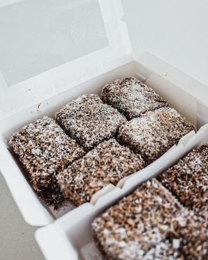 lamingtons at Veganyumm Bakehouse in Brisbane