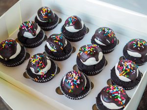 Choc too cupcakes  at Veganyumm Bakehouse in Brisbane