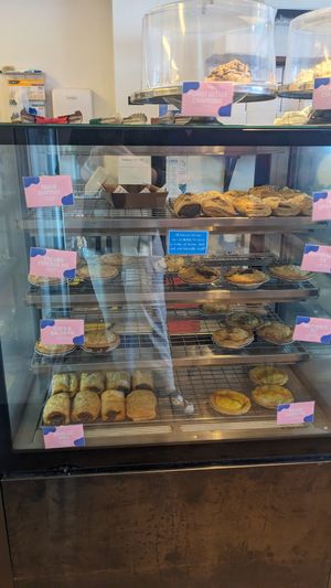 Display cabinet 3 - hot options at Veganyumm Bakehouse in Brisbane