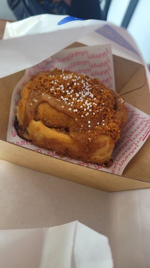 Biscoff Scroll at Veganyumm Bakehouse in Brisbane