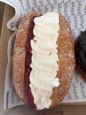 Cream donut / Long John   at Veganyumm Bakehouse in Brisbane