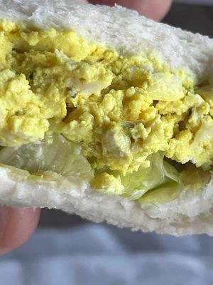 ‘Egg’ & lettuce   at Veganyumm Bakehouse in Brisbane