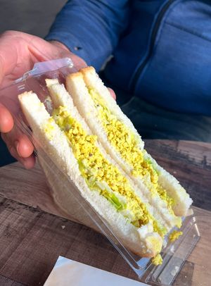 Egg sandwich   at Veganyumm Bakehouse in Brisbane