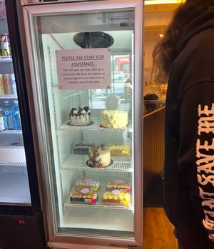 Cake cabinet   at Veganyumm Bakehouse in Brisbane
