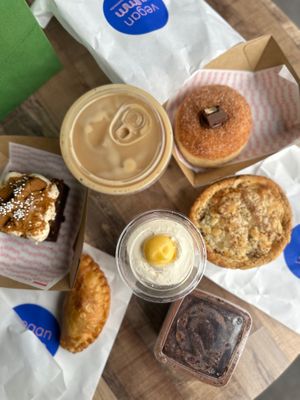 Delicious spread of savoury and sweet!  at Veganyumm Bakehouse in Brisbane