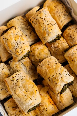 Mini spinach cheesey rolls were yumm!  at Veganyumm Bakehouse in Brisbane