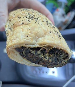 Spinach roll  at Veganyumm Bakehouse in Brisbane