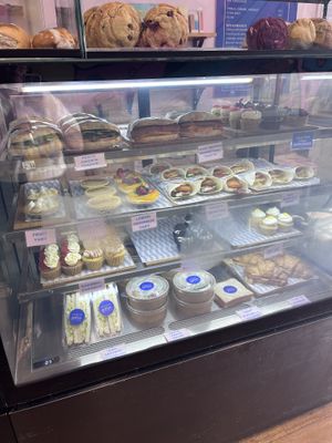 Savoury and a bit of sweet display   at Veganyumm Bakehouse in Brisbane