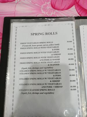 Menu 3 at Nhu Ngoc in Hoi An