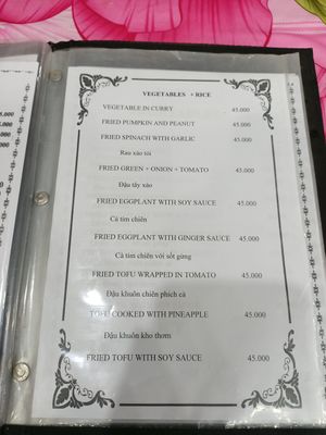 Menu 6 at Nhu Ngoc in Hoi An