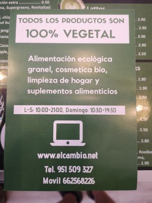 Flyer seen at REVIV in Malaga at El Cambio in Malaga