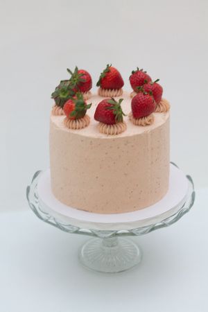 Strawberry cream cake   at Jesmond Cake Company in Newcastle Upon Tyne