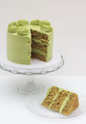 Matcha cream cake   at Jesmond Cake Company in Newcastle Upon Tyne