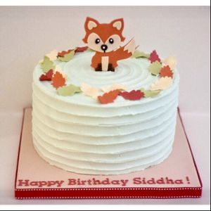 Vegan fox cake  at Jesmond Cake Company in Newcastle Upon Tyne