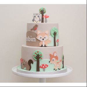 Vegan woodland cake  at Jesmond Cake Company in Newcastle Upon Tyne