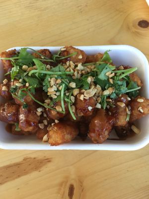 Vegan tots at Dharma Sushi & Thai in Boise