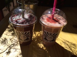 delicious drinks at Cafe Vida in La Paz