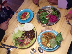 delicious food! at Cafe Vida in La Paz