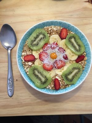 Banana bowl at Cafe Vida in La Paz