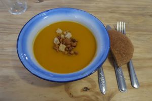 Soup at Cafe Vida in La Paz