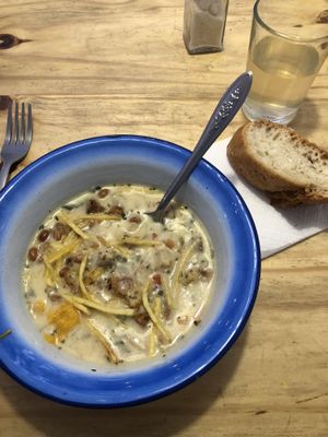 Tastes better than it looks ;) at Cafe Vida in La Paz