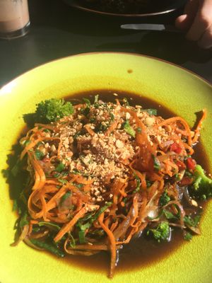 Carrot noodles  at Cafe Vida in La Paz