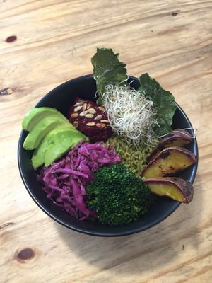 Veggie bowl at Cafe Vida in La Paz