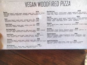 Menu - Pizzas at CassellBella's Bakery Cafe in Northcote